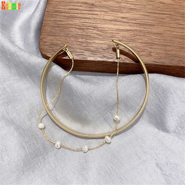 kshmir opening adjustable e girlfriend gift bracelet personality double deck design freshwater pearl japanese and korean q0719, Black
kshmir opening adjustable e girlfriend gift bracelet personality double deck design freshwater pearl japanese and korean q0719, Black