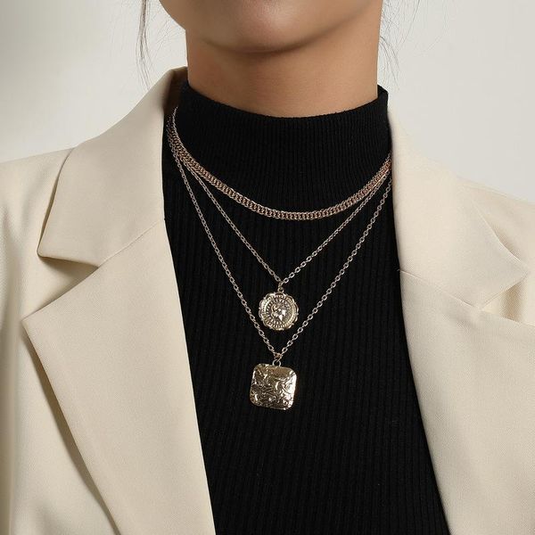 pendant necklaces vintage boho multilayer choker square portrait coin chain gold silver color necklace for women fashion jewelry gift
pendant necklaces vintage boho multilayer choker square portrait coin chain gold silver color necklace for women fashion jewelry gift