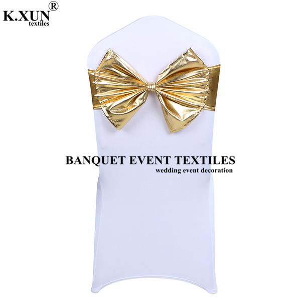 bronzing coated lycra band spandex chair cover sashes for wedding event banquet party decoration
bronzing coated lycra band spandex chair cover sashes for wedding event banquet party decoration