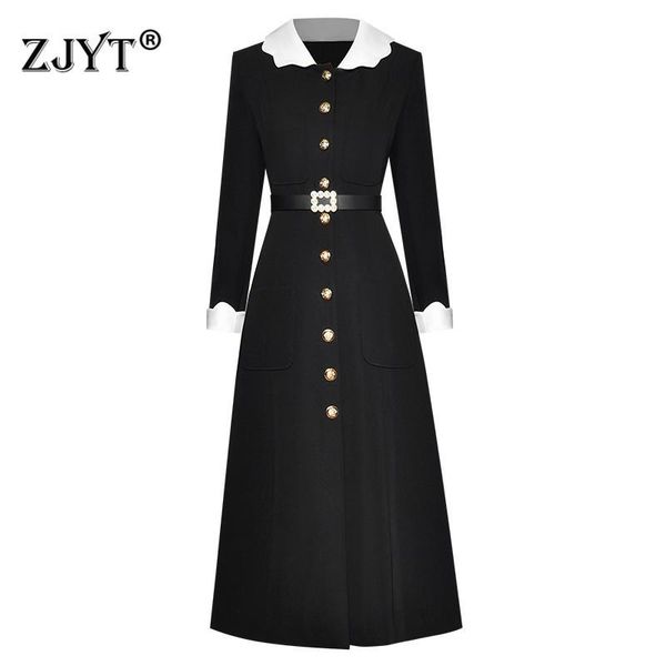 casual dresses autumn winter fashion designer runway dress women clothes color block office robe femme red long party vestidos, Black;gray
casual dresses autumn winter fashion designer runway dress women clothes color block office robe femme red long party vestidos, Black;gray