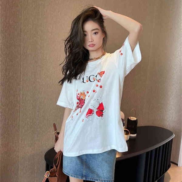 lvjia 2022 european summer new t-shirt women's fashion loose round neck short sleeve, White
lvjia 2022 european summer new t-shirt women's fashion loose round neck short sleeve, White