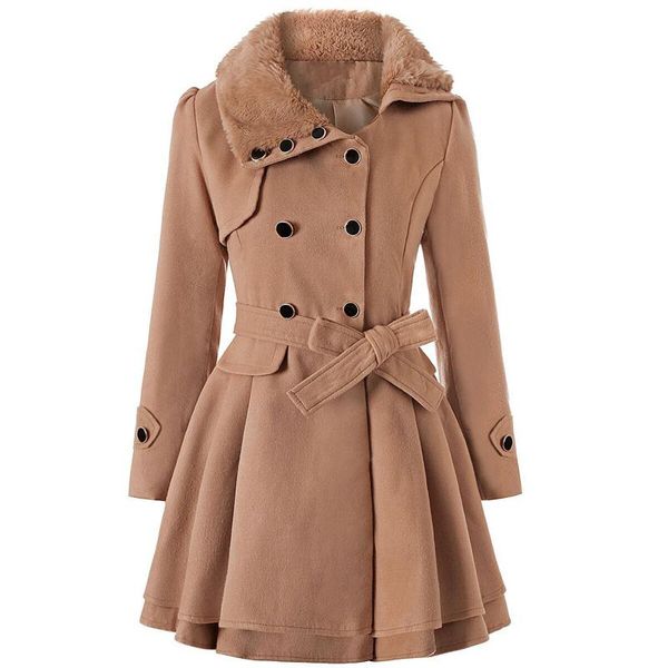women's trench coats women jacket for winter 2021 plus velvet warm slim big fur collar long coat double-breasted thick outerwear#f3, Tan;black
women's trench coats women jacket for winter 2021 plus velvet warm slim big fur collar long coat double-breasted thick outerwear#f3, Tan;black