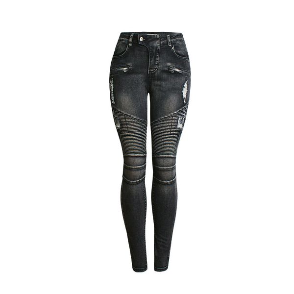 new black motorcycle biker zip jeans women's mid high waist stretch denim skinny pants motor jeans for women, Blue
new black motorcycle biker zip jeans women's mid high waist stretch denim skinny pants motor jeans for women, Blue