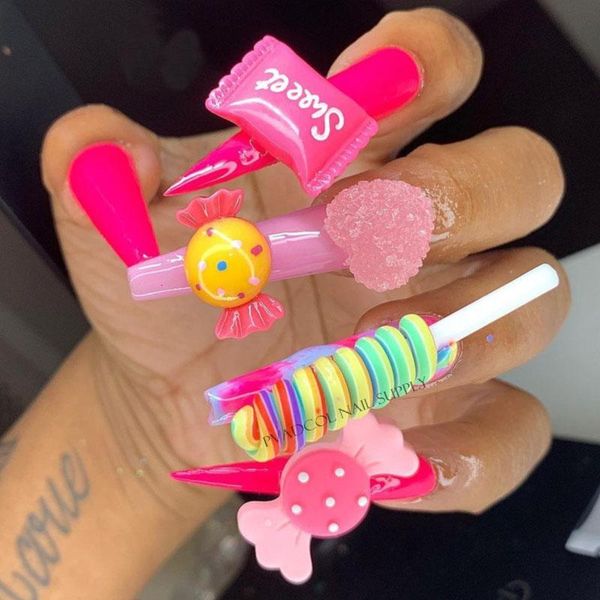 nail art decorations 3d charms kawaii candy mixed resin for acrylic tips rhinestones decoration manicure tool, Silver;gold
nail art decorations 3d charms kawaii candy mixed resin for acrylic tips rhinestones decoration manicure tool, Silver;gold