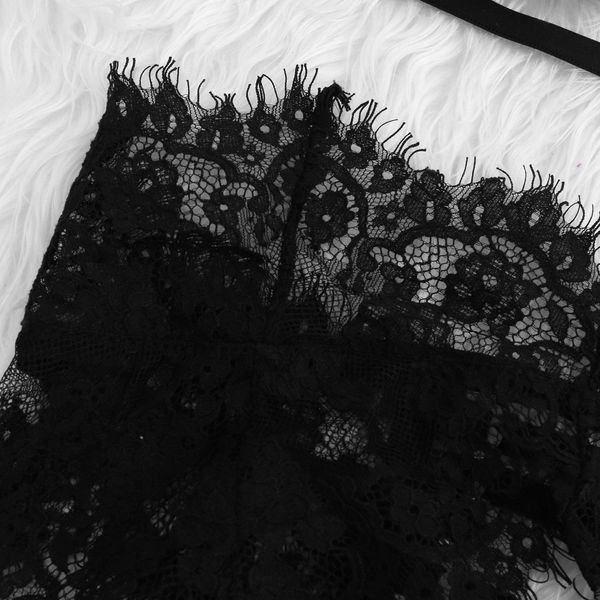 women lace lingerie straps bra panty garter set leg ring neck ring lace lingerie erotic babydoll underwear sleepwear, Black
women lace lingerie straps bra panty garter set leg ring neck ring lace lingerie erotic babydoll underwear sleepwear, Black