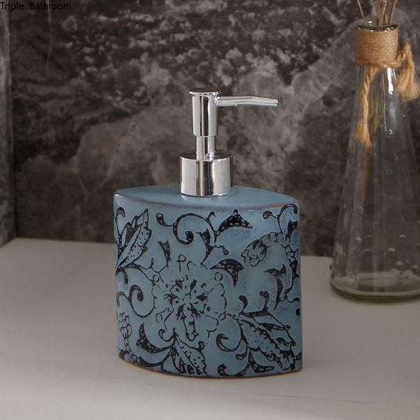 liquid soap dispenser european style leaf pattern 300ml ceramic wristband hand bathroom accessories lotion bottle
liquid soap dispenser european style leaf pattern 300ml ceramic wristband hand bathroom accessories lotion bottle