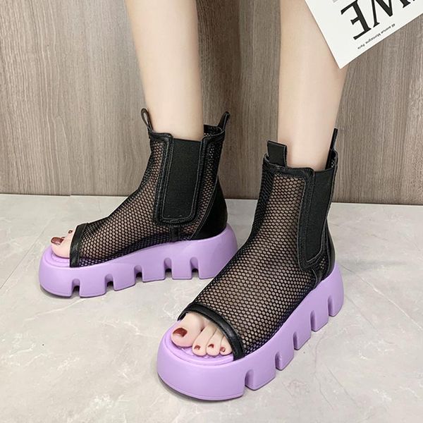 sandals lucyever breathable mesh platform women summer chunky heels ankle boots woman rubber bottom slip on botas mujer 2021, Black
sandals lucyever breathable mesh platform women summer chunky heels ankle boots woman rubber bottom slip on botas mujer 2021, Black