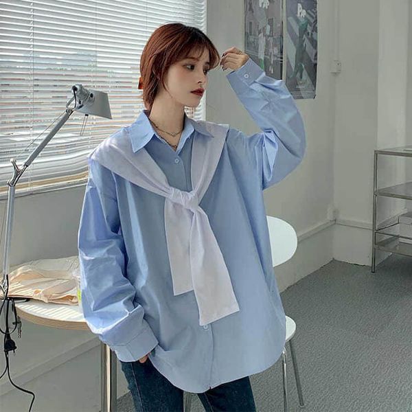 autumn luxury shirts all-match loose long-sleeve niche design outer female shirt wear shawl trend more size 6z3l, White;black
autumn luxury shirts all-match loose long-sleeve niche design outer female shirt wear shawl trend more size 6z3l, White;black