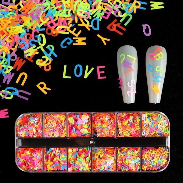 nail art decorations 12-color mixed pack jewelry sequins fluorescent butterfly star love number english manicure decoration accessories, Silver;gold
nail art decorations 12-color mixed pack jewelry sequins fluorescent butterfly star love number english manicure decoration accessories, Silver;gold