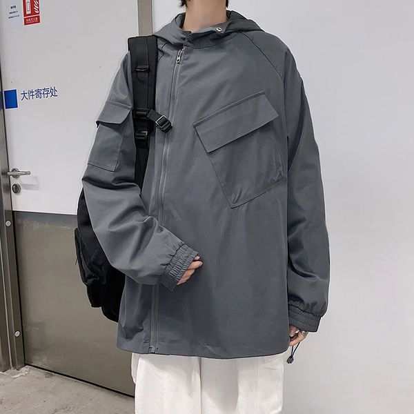 2021 new spring summer men's fashion solid color casual hooded jackets mens streetwear hip-hop bomber jacket men 9t7j, Black;brown
2021 new spring summer men's fashion solid color casual hooded jackets mens streetwear hip-hop bomber jacket men 9t7j, Black;brown