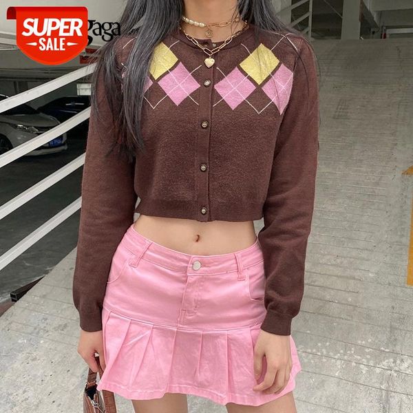 darlingaga vintage argyle plaid y2k cardigan women sweater fashion autumn winter knitwear girls korean sweaters 2020 slim coat #5c2s, White
darlingaga vintage argyle plaid y2k cardigan women sweater fashion autumn winter knitwear girls korean sweaters 2020 slim coat #5c2s, White