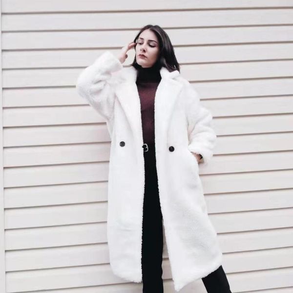 women's wool & blends autumn winter women beige teddy coat stylish female fat kashmir casual girls streetwear, Black
women's wool & blends autumn winter women beige teddy coat stylish female fat kashmir casual girls streetwear, Black