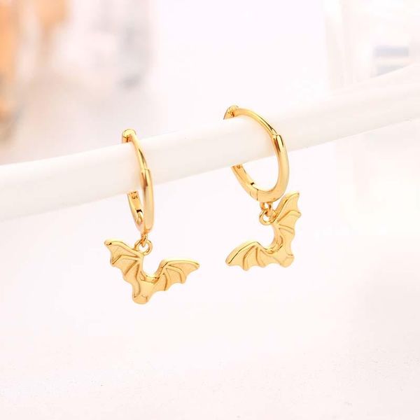 hoop & huggie retro smooth animal bat drop earrings for women gothic party personality pierced jewelry pendientes, Golden;silver
hoop & huggie retro smooth animal bat drop earrings for women gothic party personality pierced jewelry pendientes, Golden;silver