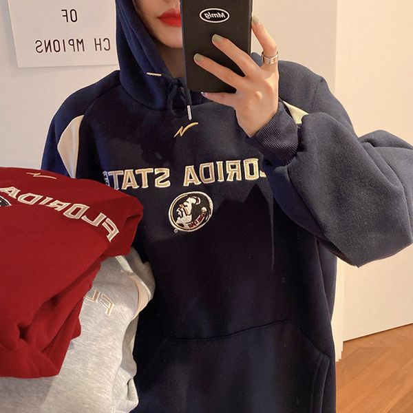 2021 new 3 colors autumn and winter earth letter embroidery loose plus veet preppy style thick hoodies womens sweatshirts (f4147) xy72, Black
2021 new 3 colors autumn and winter earth letter embroidery loose plus veet preppy style thick hoodies womens sweatshirts (f4147) xy72, Black
