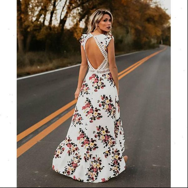 elegant brand womens boho maxi long dress party bohemian beach holiday sundress flower backless dresses, Black;gray
elegant brand womens boho maxi long dress party bohemian beach holiday sundress flower backless dresses, Black;gray