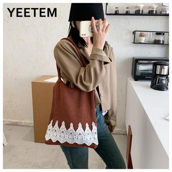 lace wool soft lady high capacity student autumn winter woven knitted bag shoulder bag patchwork purses and handbags satchels
lace wool soft lady high capacity student autumn winter woven knitted bag shoulder bag patchwork purses and handbags satchels