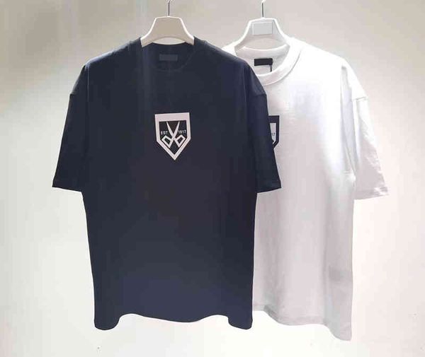 europe usa spring summer fashion elegant t shirt scissors print men women cotton tee, White;black
europe usa spring summer fashion elegant t shirt scissors print men women cotton tee, White;black