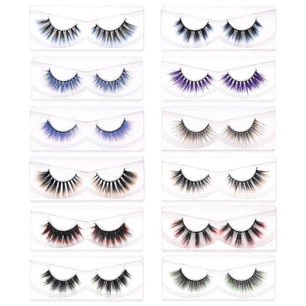 false eyelashes 1 pair 6d faux mink lashes natural drama colorful long soft handmade curly eyelash extension
false eyelashes 1 pair 6d faux mink lashes natural drama colorful long soft handmade curly eyelash extension