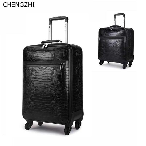suitcases chengzhi 16"18"20"22inch men cabin travel suitcase black spinner rolling luggage business boarding trolley bag on w
suitcases chengzhi 16"18"20"22inch men cabin travel suitcase black spinner rolling luggage business boarding trolley bag on w