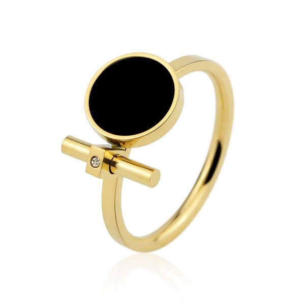 fashion luxury jewelry ring exquisite beauty black enamel and zircon stainless steel brand ring for women wholesale, Silver
fashion luxury jewelry ring exquisite beauty black enamel and zircon stainless steel brand ring for women wholesale, Silver