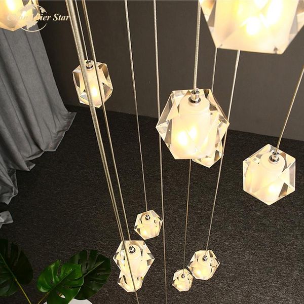 nordic led chandeliers lighting crystal postmodern spiral diamond pendant hanging lamp fixture for living room staircase bedroom
nordic led chandeliers lighting crystal postmodern spiral diamond pendant hanging lamp fixture for living room staircase bedroom