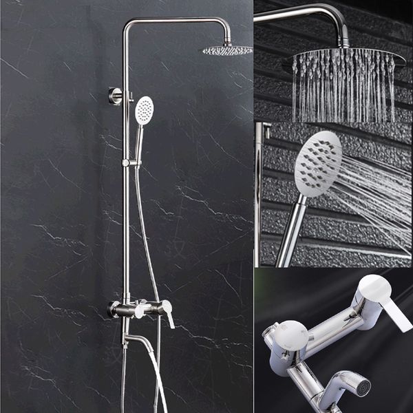 bathroom wall-mounted and cold three gearshower set 304 stainless steel column rotating up down temperature adjustment polished mirror surfa
bathroom wall-mounted and cold three gearshower set 304 stainless steel column rotating up down temperature adjustment polished mirror surfa