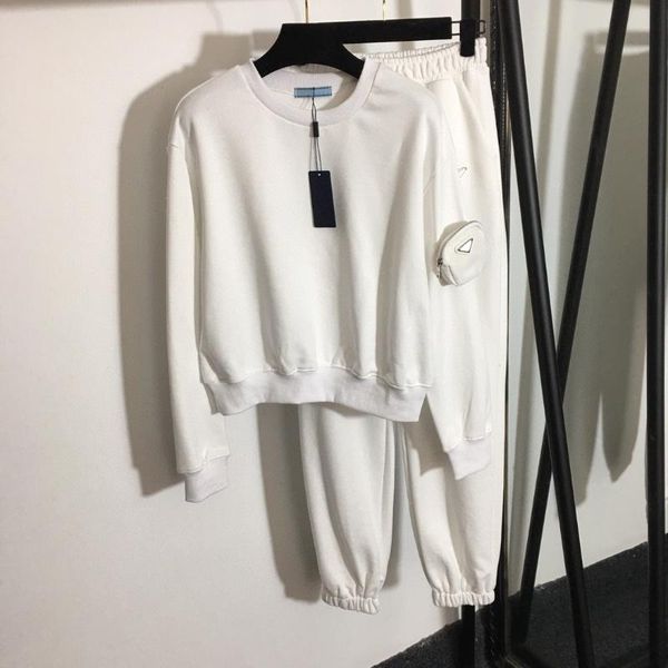 women's two piece pants luxury spring and autumn women zipper arm bag long-sleeved sweatshirt + elastic waist 2-piece set, White
women's two piece pants luxury spring and autumn women zipper arm bag long-sleeved sweatshirt + elastic waist 2-piece set, White