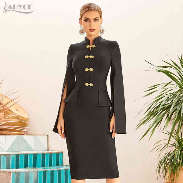 adyce 2021 new winter women black long cloak sleeve bandage dress midi blue celebrity runway party bodycon club dresses g1214, Black;gray
adyce 2021 new winter women black long cloak sleeve bandage dress midi blue celebrity runway party bodycon club dresses g1214, Black;gray