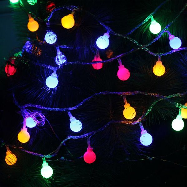 10m 100leds christmas tree garland string ball curtain fairy holiday festival lights eu plug 220v
10m 100leds christmas tree garland string ball curtain fairy holiday festival lights eu plug 220v