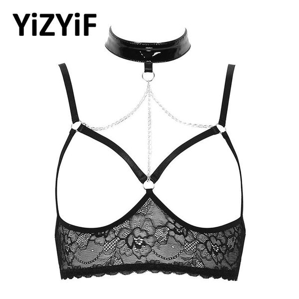 bras womens open cups bra exotic role play costume see through sheer lace lingerie halter neck wire-top, Red;black
bras womens open cups bra exotic role play costume see through sheer lace lingerie halter neck wire-top, Red;black