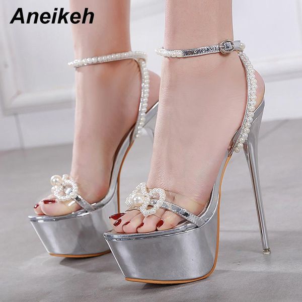 sandals aneikeh summer women shoes gladiator pu fashion string bead thin heels buckle strap back dress silvery 34~40, Black
sandals aneikeh summer women shoes gladiator pu fashion string bead thin heels buckle strap back dress silvery 34~40, Black