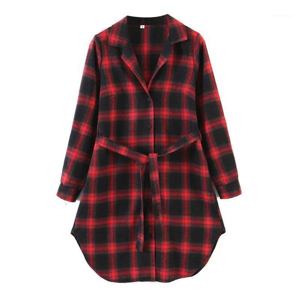 autumn plaid blouse for women with belt and long sleeve lantern women's blouses & shirts, White
autumn plaid blouse for women with belt and long sleeve lantern women's blouses & shirts, White