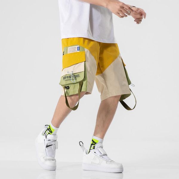 men's shorts short hip hop streetwear mens elastic waist joggers male 2021 summer big pockets drop, White;black
men's shorts short hip hop streetwear mens elastic waist joggers male 2021 summer big pockets drop, White;black