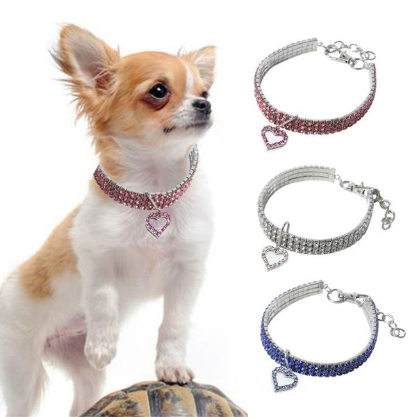 cat collars & leads exquisite bling crystal dog collar heart shape diamond puppy pet shiny necklace for dogs cats accessories
cat collars & leads exquisite bling crystal dog collar heart shape diamond puppy pet shiny necklace for dogs cats accessories