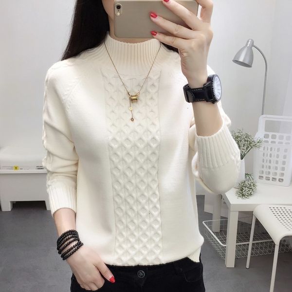 new half 2021 turtleneck women jumper autum winter basic warm clothes female pull femme knitted cotton sweater hog7, White;black
new half 2021 turtleneck women jumper autum winter basic warm clothes female pull femme knitted cotton sweater hog7, White;black