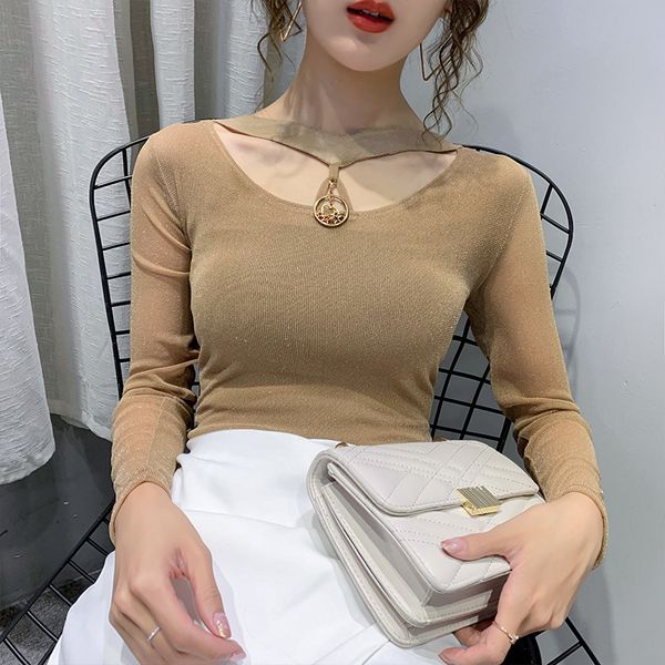 2021 fall winter clothing for women t fashion hollow out shiny mesh bottoming shirt ropa mujer tees new t08525l tlgy, White
2021 fall winter clothing for women t fashion hollow out shiny mesh bottoming shirt ropa mujer tees new t08525l tlgy, White