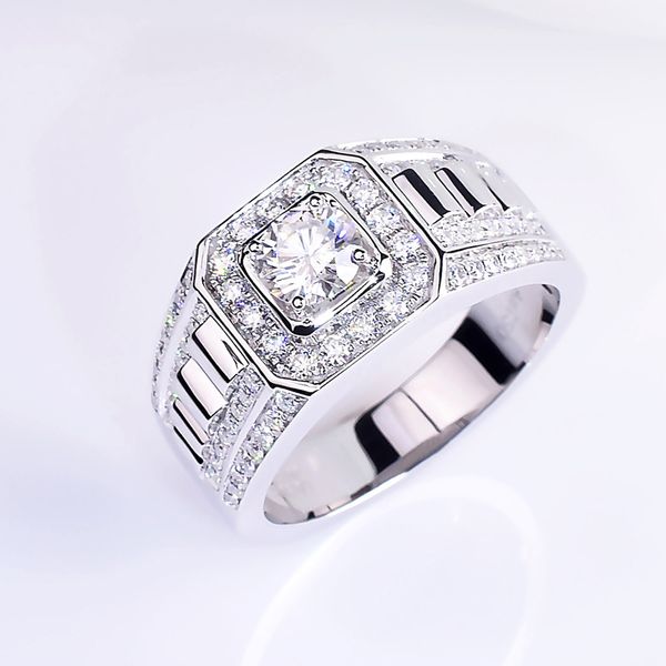 the united states, men's 18k white gold, european and american fashion luxury group, set with aggressive wide edition diamond ring, Silver
the united states, men's 18k white gold, european and american fashion luxury group, set with aggressive wide edition diamond ring, Silver