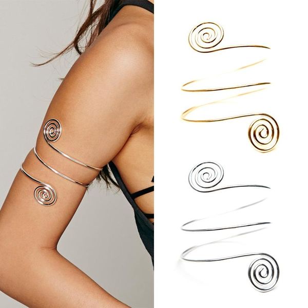 bangle bohemian ethnic spiral upper arm bracelet gold silver color bracelets women geometric hollow out cuff & bangles, Black
bangle bohemian ethnic spiral upper arm bracelet gold silver color bracelets women geometric hollow out cuff & bangles, Black