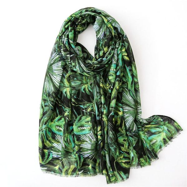 scarves 2021 women green tropical leaf viscose shawl scarf female long soft muslim hijab sjaal head wraps snood 180*90cm, Blue;gray
scarves 2021 women green tropical leaf viscose shawl scarf female long soft muslim hijab sjaal head wraps snood 180*90cm, Blue;gray