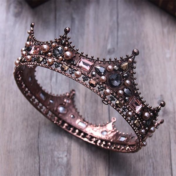 vintage baroque bridal tiara royal round black crown bride crystal queen king wedding hair accessories women men witch headpiece, Golden;silver
vintage baroque bridal tiara royal round black crown bride crystal queen king wedding hair accessories women men witch headpiece, Golden;silver