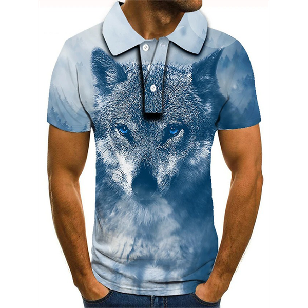 wild wolf pattern men's 3d printed t-shirt visual impact party shirt punk goth round neck american muscle style short sleeves, White;black
wild wolf pattern men's 3d printed t-shirt visual impact party shirt punk goth round neck american muscle style short sleeves, White;black