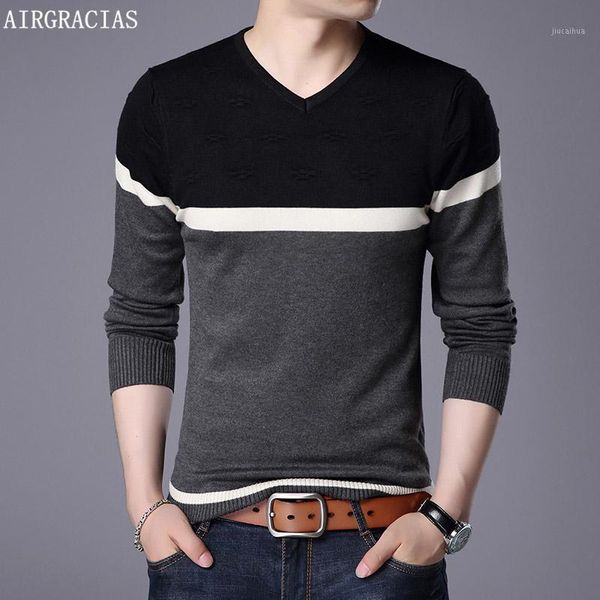 airgracias 2019 new brand sweater men pullovers patchwork color slim fit knitred woolen autumn slim style casual men clothes1, White;black
airgracias 2019 new brand sweater men pullovers patchwork color slim fit knitred woolen autumn slim style casual men clothes1, White;black