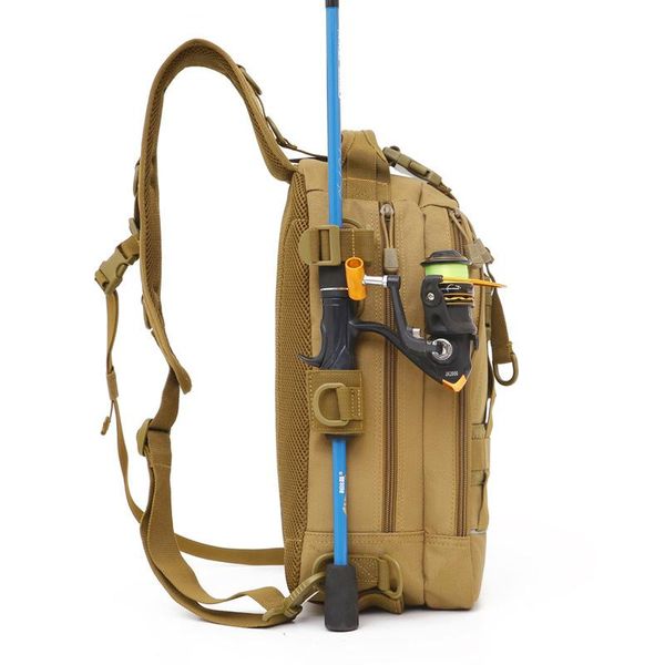 fishing accessories bag multifunctional tackle nylon outdoor water-resistant sling reel lure khaki camouflage high quality
fishing accessories bag multifunctional tackle nylon outdoor water-resistant sling reel lure khaki camouflage high quality