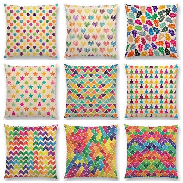 cushion/decorative pillow colorful flowers leaves dots stars lovely geometric pattern pastel triangles diamond rainbow cushion sofa throw
cushion/decorative pillow colorful flowers leaves dots stars lovely geometric pattern pastel triangles diamond rainbow cushion sofa throw