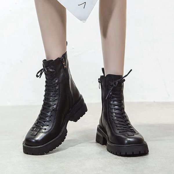 boots brand design quality cross-tied platform skidproof rubber sole motorcycles stylish winter shoes women, Black
boots brand design quality cross-tied platform skidproof rubber sole motorcycles stylish winter shoes women, Black
