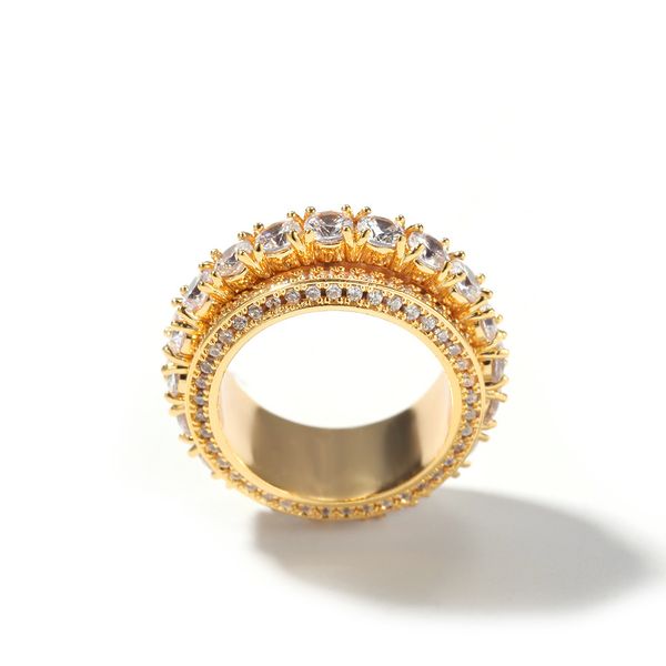european and american trend rotatable men's ring electroplating real gold alternative design zircon ring hiphop jewelry, Slivery;golden
european and american trend rotatable men's ring electroplating real gold alternative design zircon ring hiphop jewelry, Slivery;golden