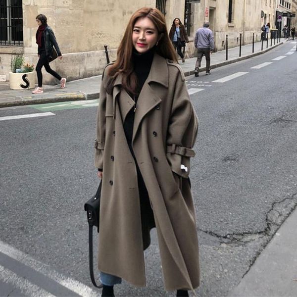 women's wool & blends wind pure manual double-sided cashmere coat female 2021 qiu dong han edition of the long, Black
women's wool & blends wind pure manual double-sided cashmere coat female 2021 qiu dong han edition of the long, Black