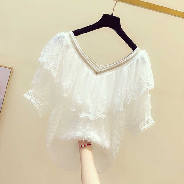 v-placket lace trim shell elegant v neck stand collar summer sleeveless and blouses 210601, White
v-placket lace trim shell elegant v neck stand collar summer sleeveless and blouses 210601, White