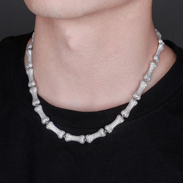 chains 9mm hip hop cubic zirconia necklace iced out bling bone chain for men women rapper jewelry gifts, Silver
chains 9mm hip hop cubic zirconia necklace iced out bling bone chain for men women rapper jewelry gifts, Silver