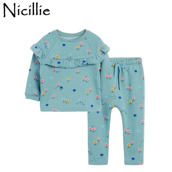 nicillie baby girls clothes set autumn winter ruffles t-shirts+pants elegant children party wear floral kids clothing 2pcs suit, White
nicillie baby girls clothes set autumn winter ruffles t-shirts+pants elegant children party wear floral kids clothing 2pcs suit, White